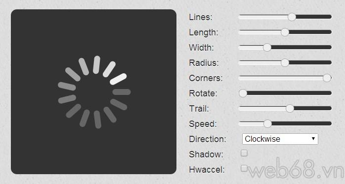 Loading Indicator with Spin.js
